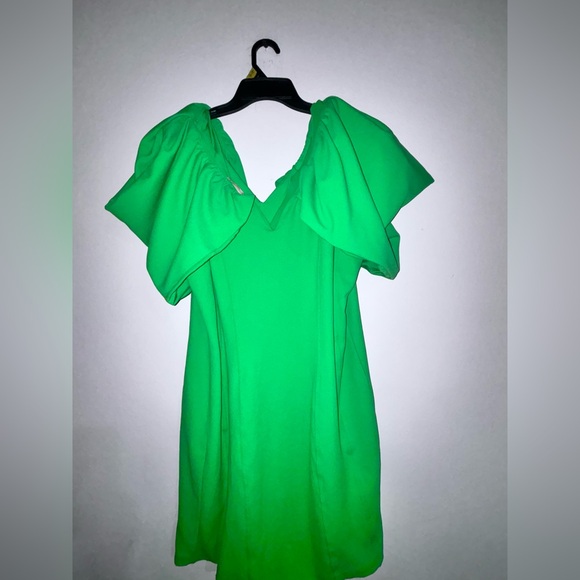 H&M Vibrant Green Asymmetrical Dress - Picture 5 of 8